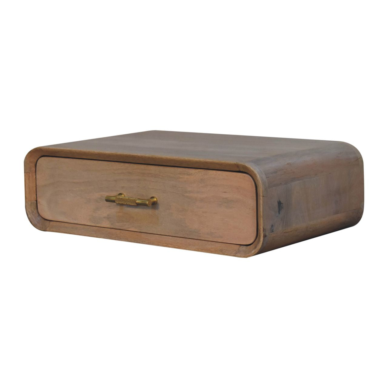 Solid Wood Sonoma T-Bar Wall-Mounted Nightstand