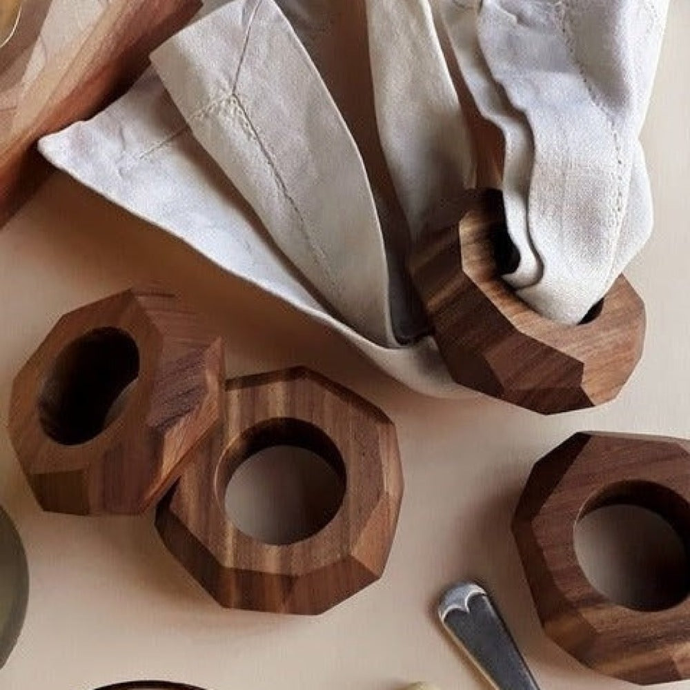 Dor+Kie Kiaat Wood Napkin Ring