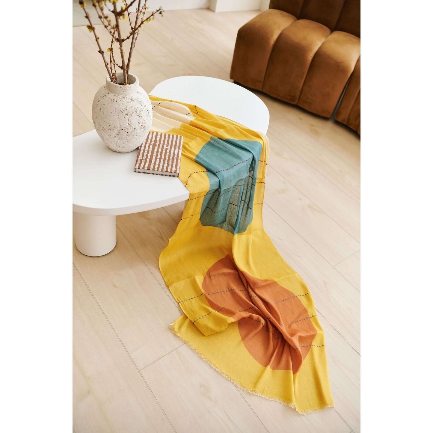 Cirq Hand Embroidered Scarf