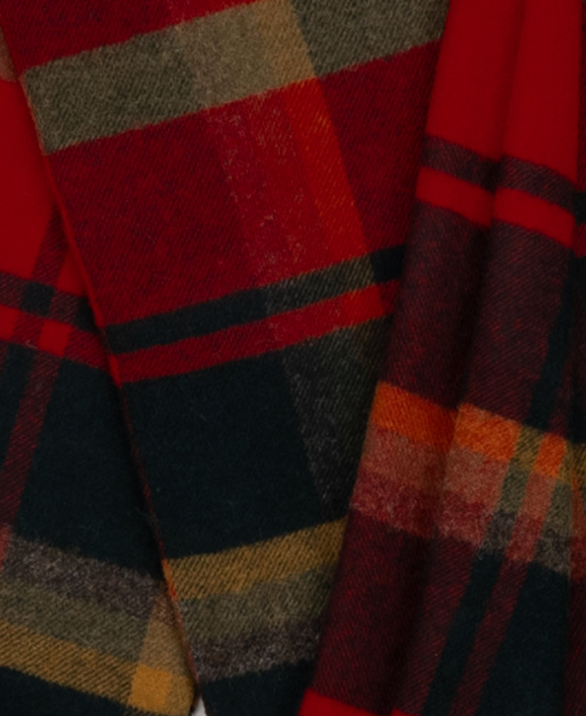 Highland Tweeds Shetland Lambswool Throw - Red Maple