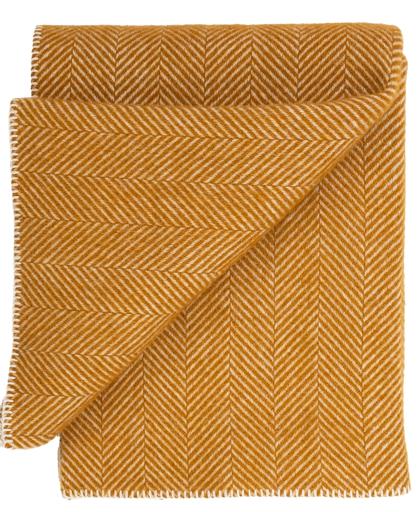 Highland Tweeds Big Throw - Whiskey Herringbone