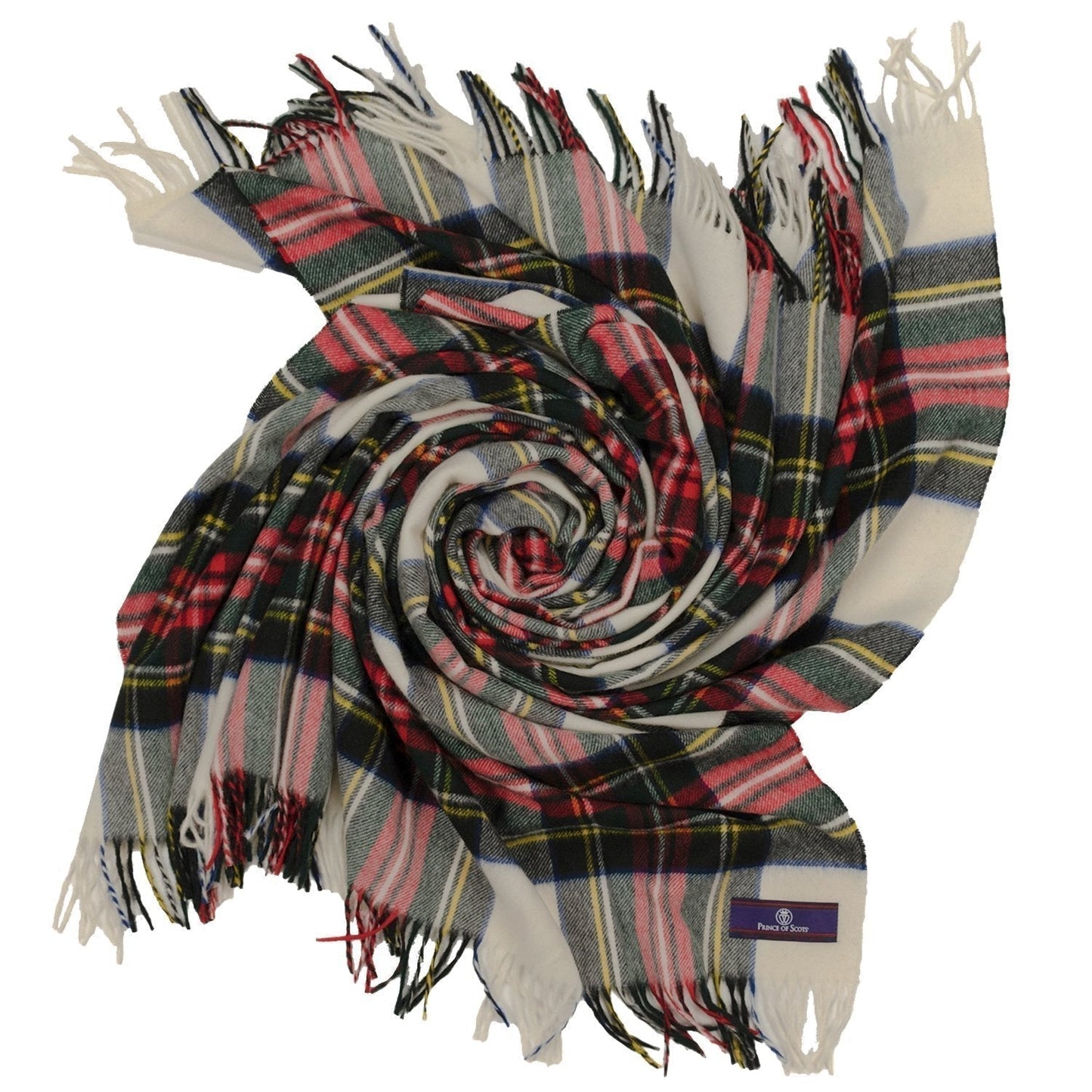 Highland Tartan Tweed Merino Wool Throw - Dress Stewart