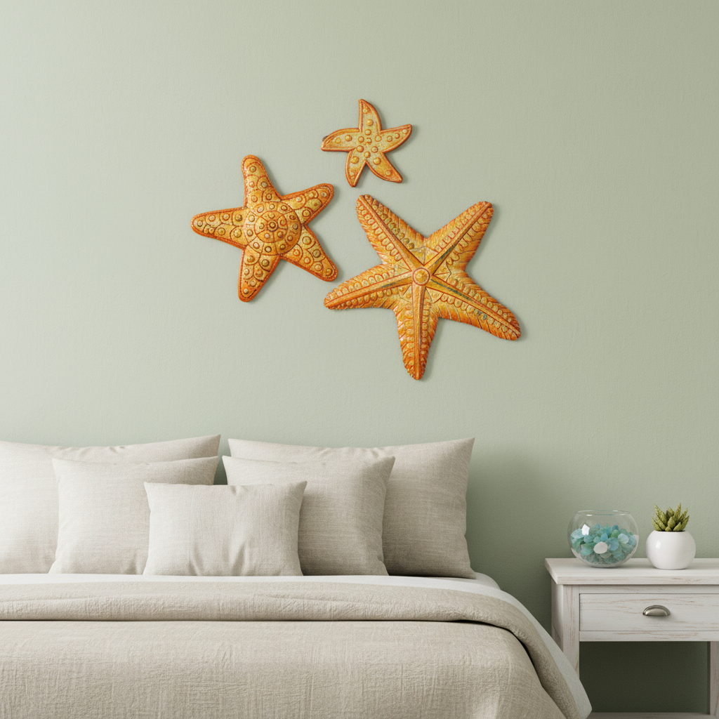 Painted Sea Stars (Set of 3)