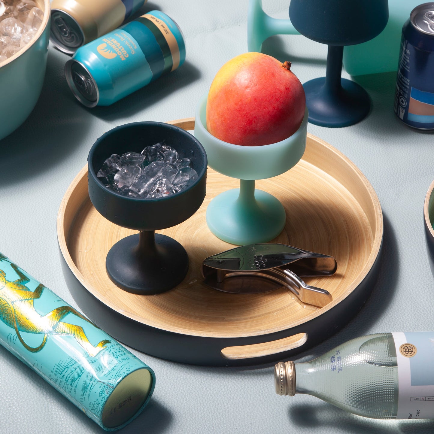 mist + ink | mecc | silicone unbreakable cocktail glasses