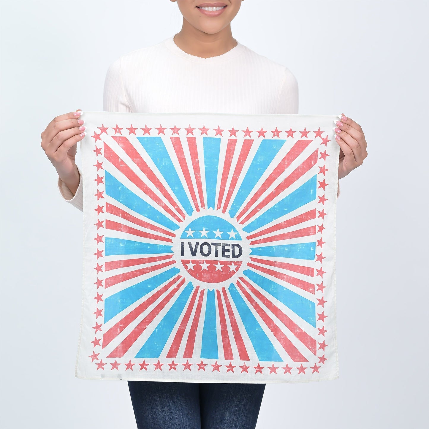I Voted Bandana - Blue