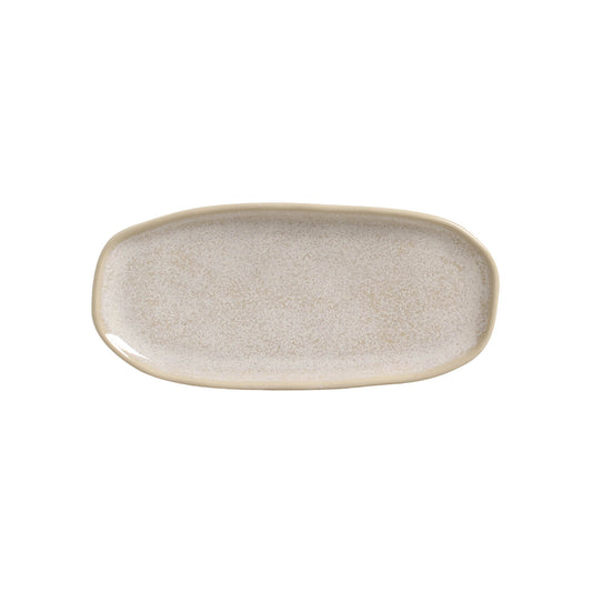 Shallow Organic Oval Platter Small Set of 4