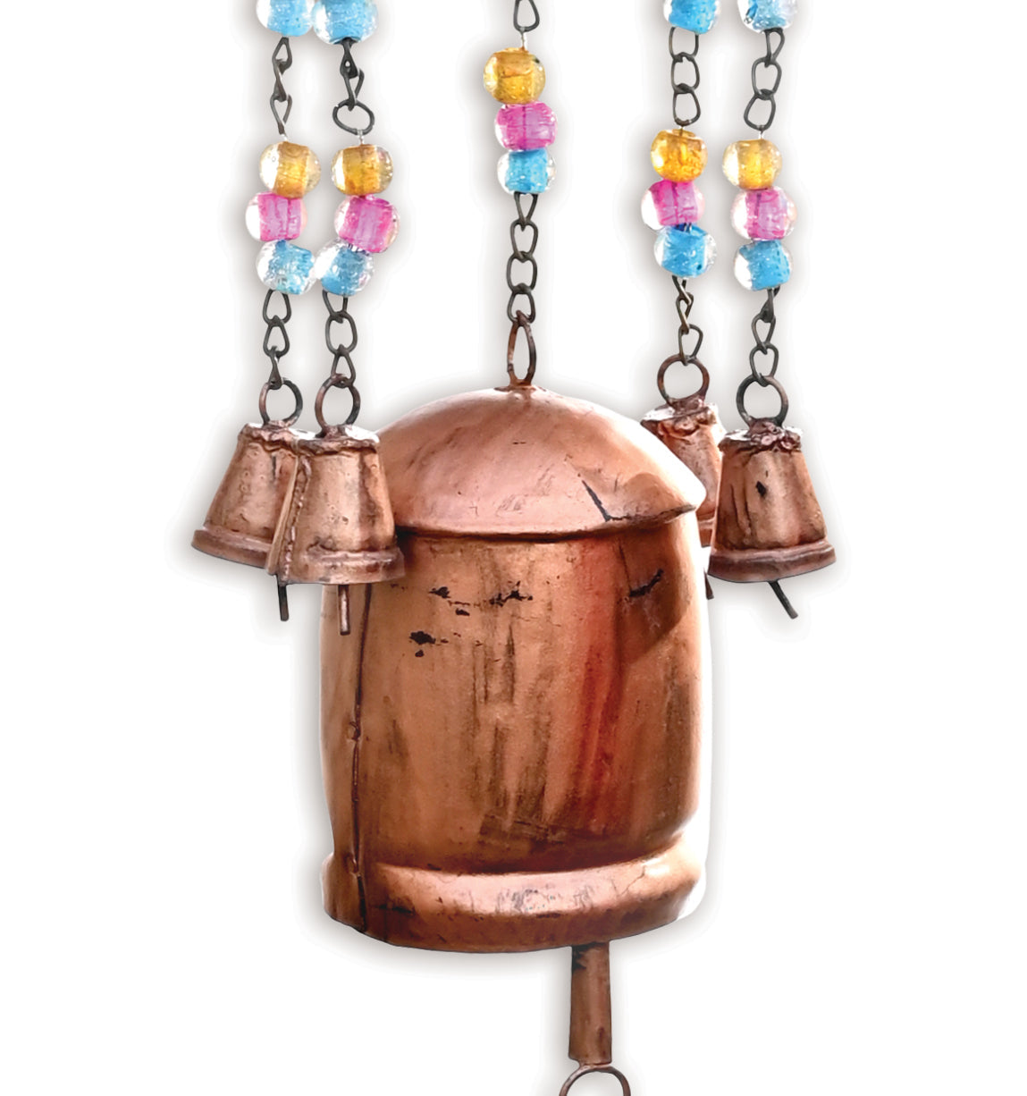 Decorative Sangeet Butterfly Bell, Patina & Copper