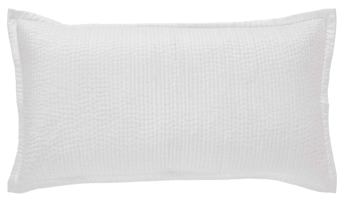 Lucy Pick Stitch Silk Coverlet Sham - Clearance