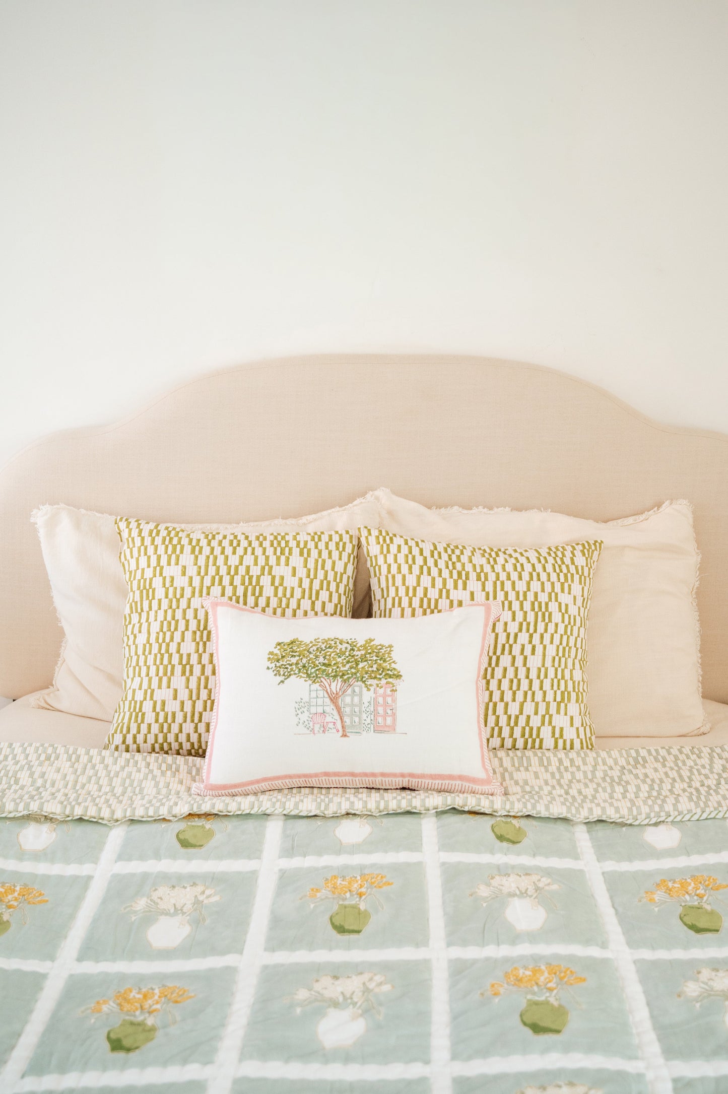 The Quite Corner -  Hand Block Printed Cushion Cover