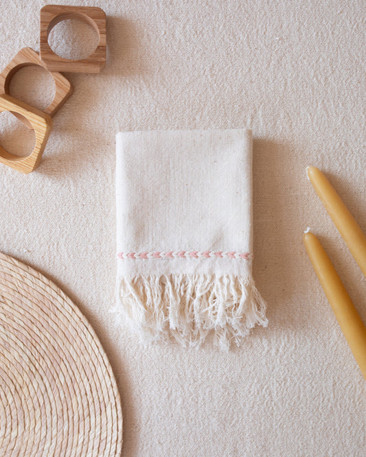 Blush Braid Detail Napkin | Set of 2
