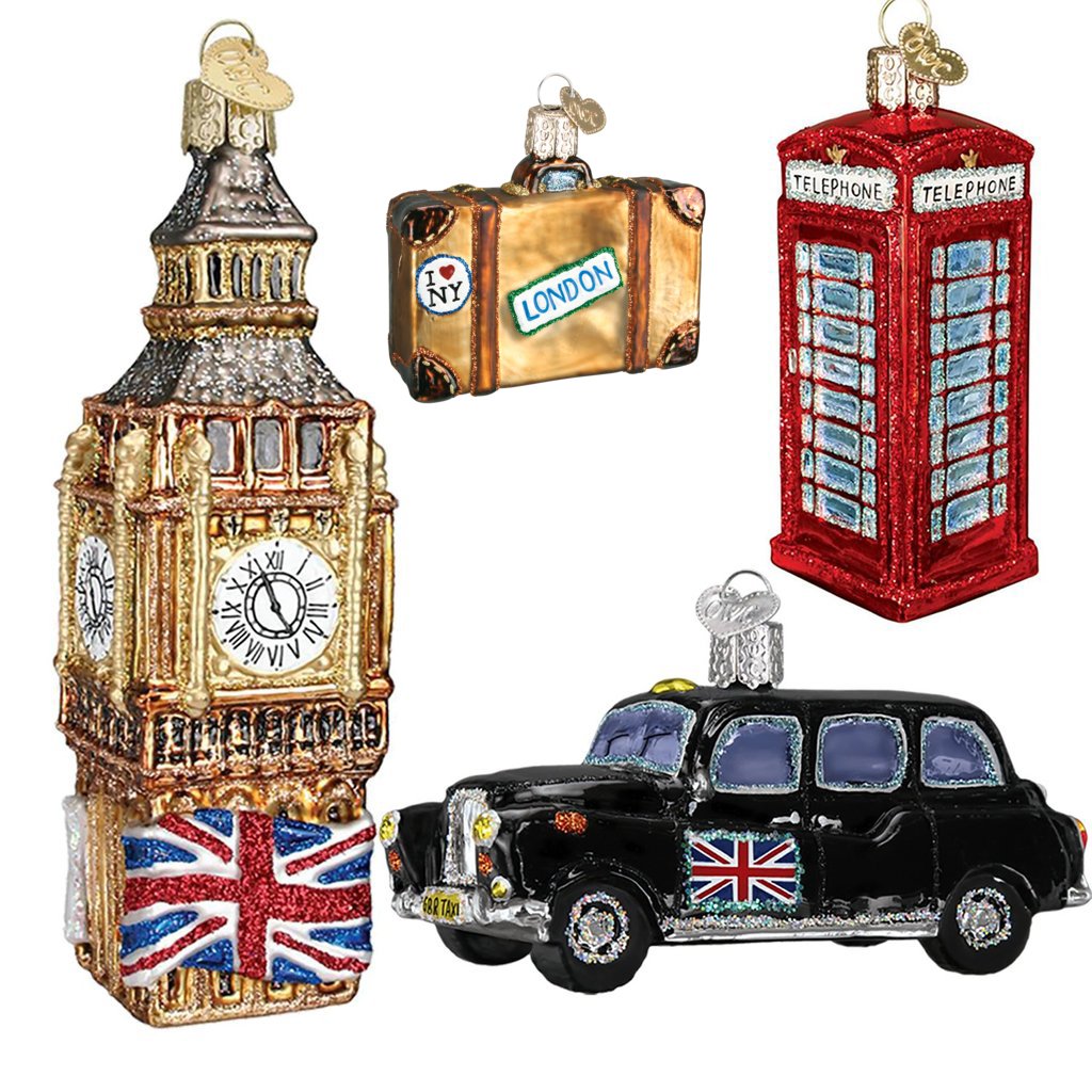 Limited Edition: London Christmas Ornament Collection Gift Box Set