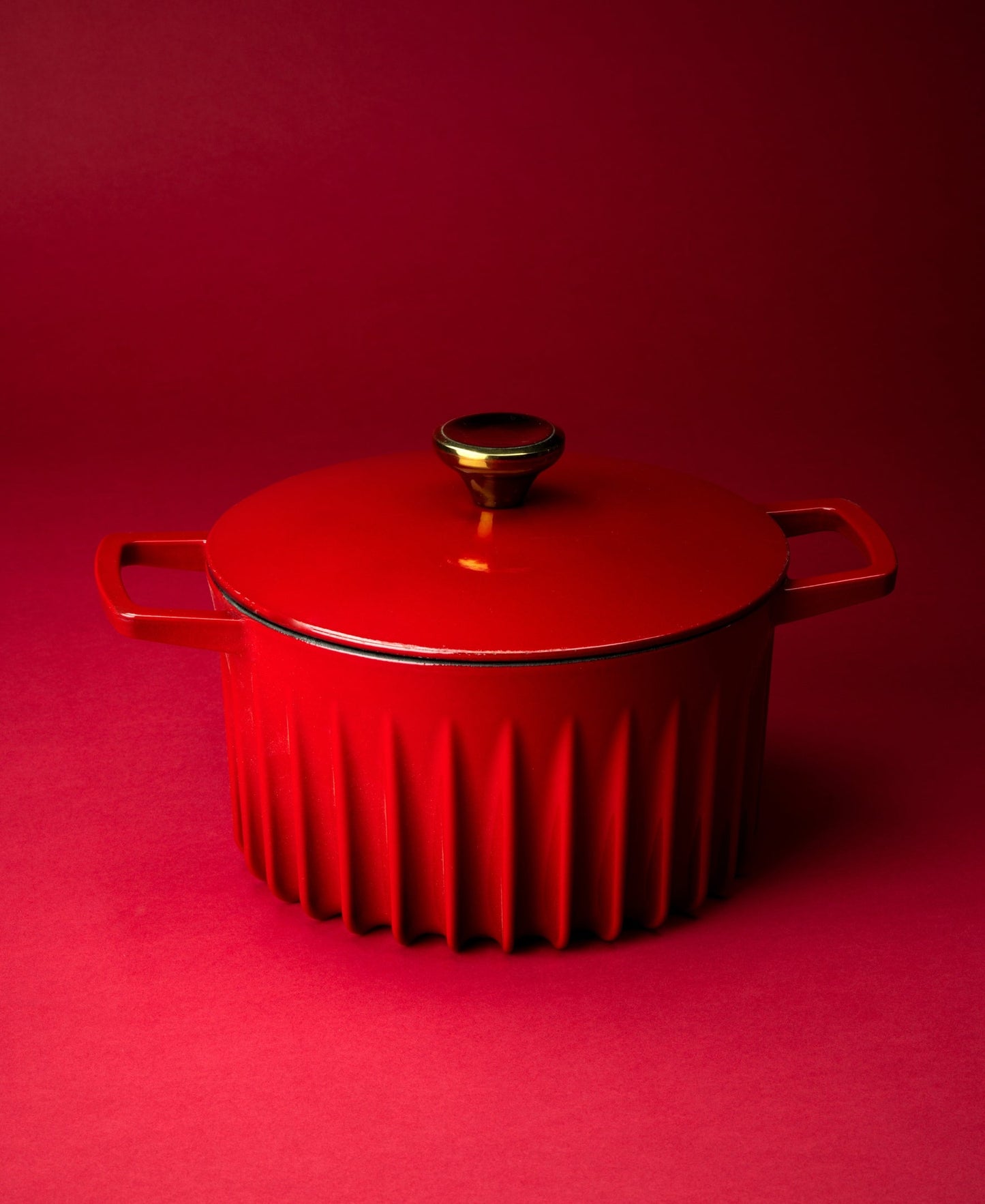FIREUP Rapid Heat Enameled Cast Iron Rosso Red 5.5-Quart Dutch Oven