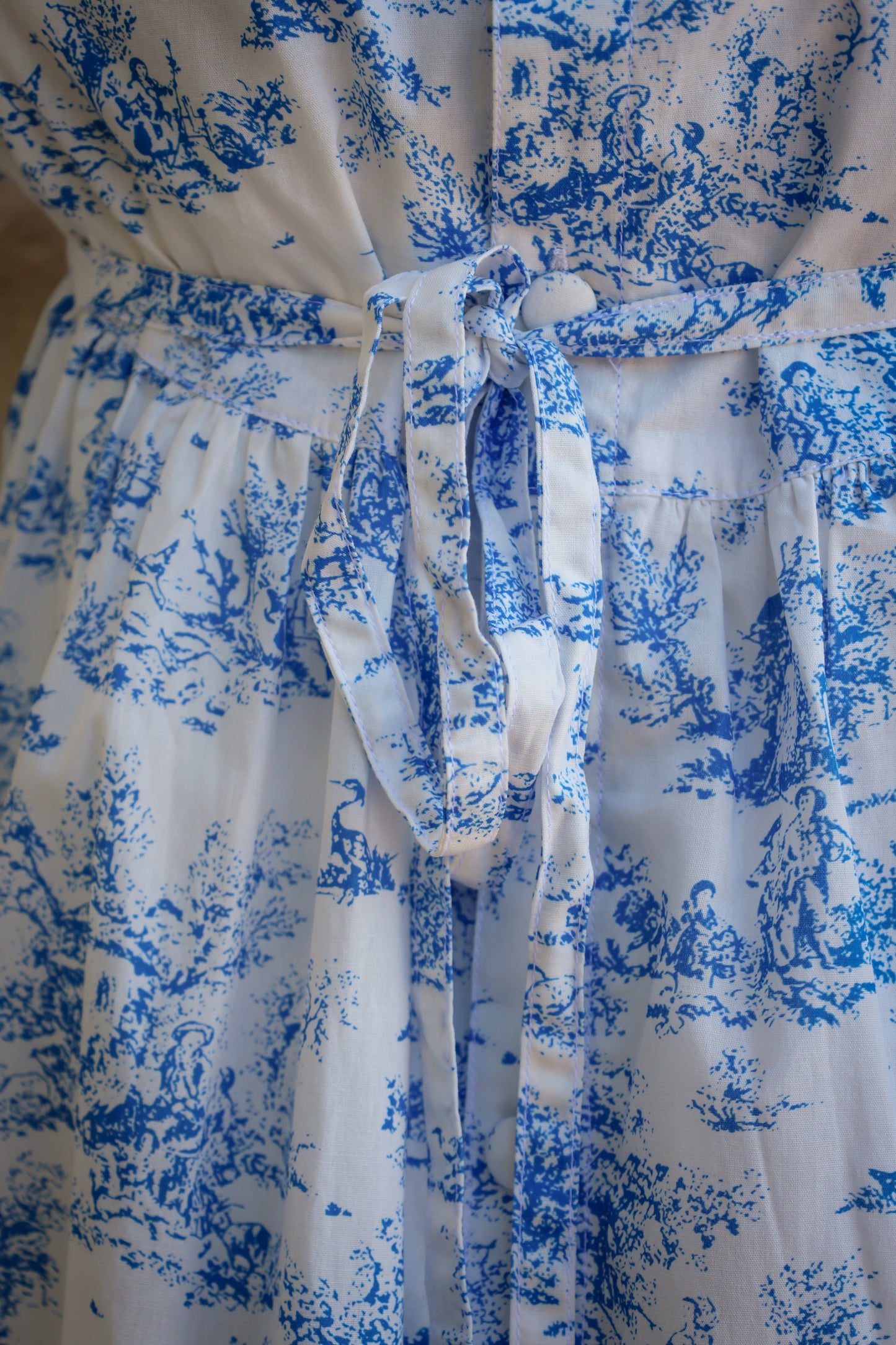 Aoki Dress-Blue Toile