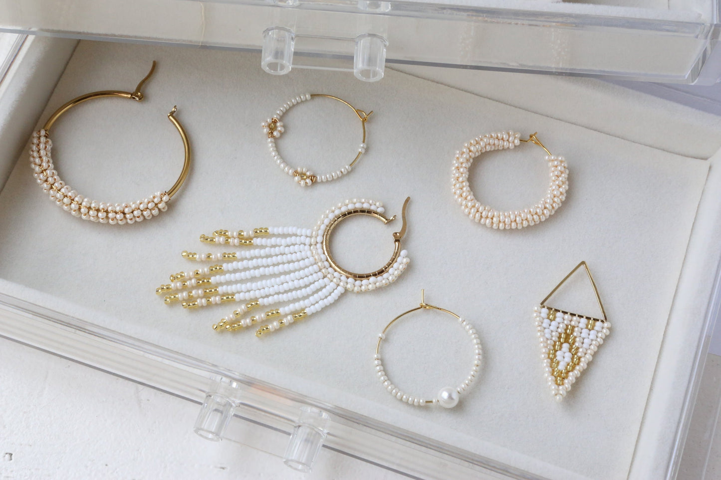 Pearl Drop Hoop