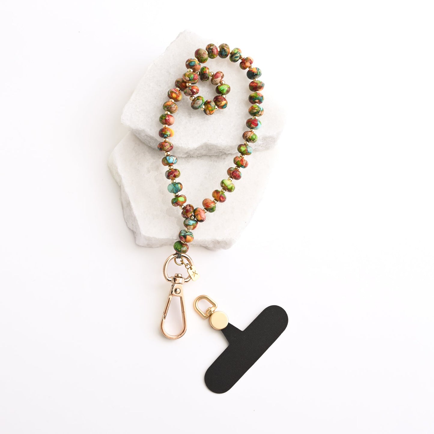 Sedona beaded strap for phone, colorful phone strap, online gift shopping, best fair trade gifting business