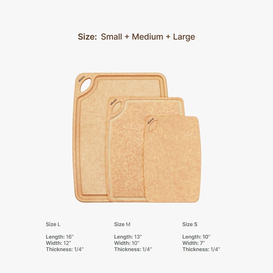Classic Series 3 Piece Cutting Board Set(S+M+L)