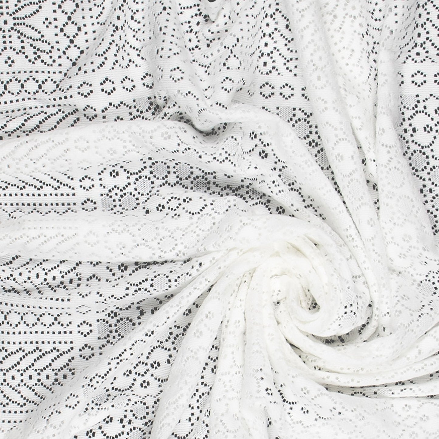 Southampton Home Lace Weave Baby Shawl ~ White ~