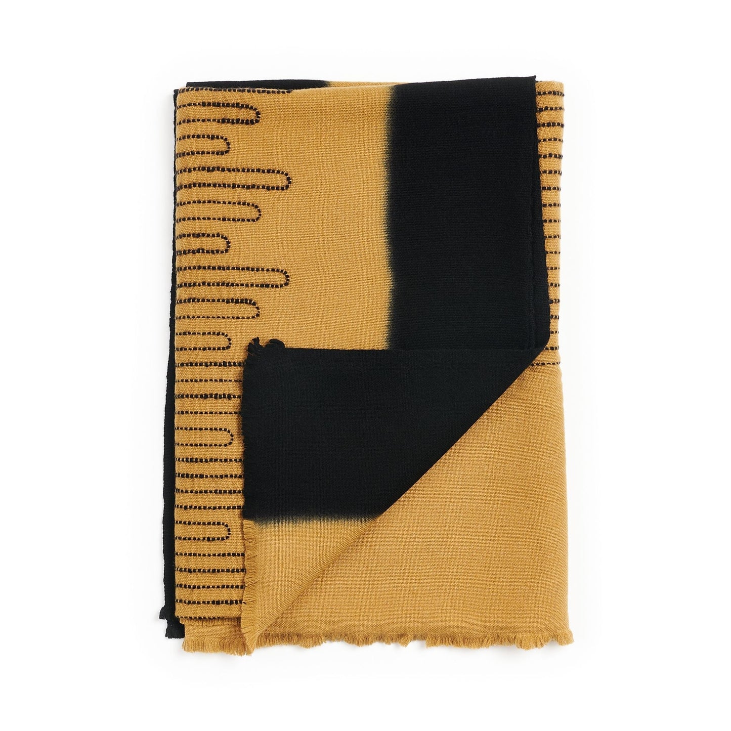 Handwoven Topaz Brown Myrtle Drift Merino Throw