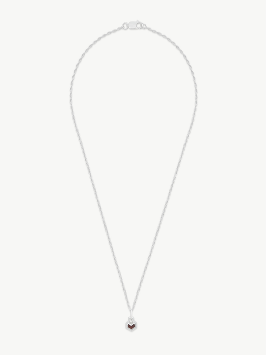 Sterling Silver Tiger Eye Mini Necklace 22" - Daryl | No More Nobody