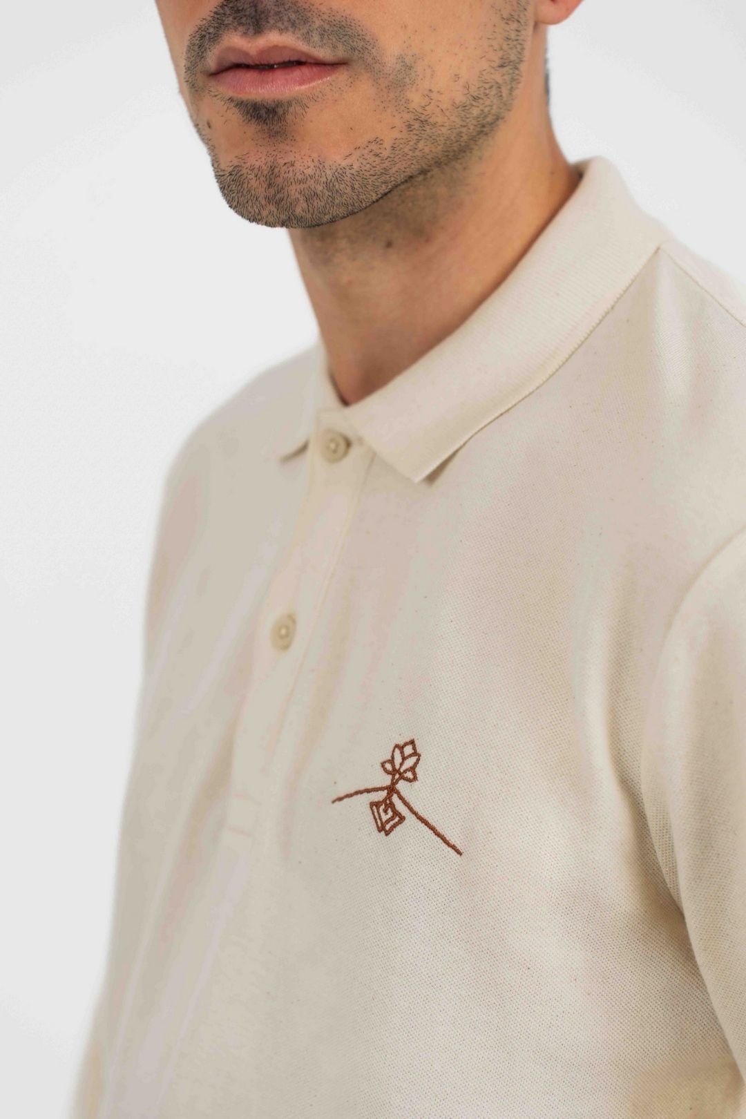 Polo algodón orgánico - Natural