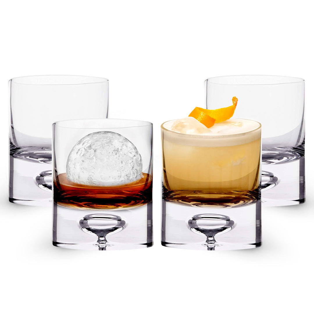 Crystal Bubble Heavy Base Whiskey Glass Tumbler