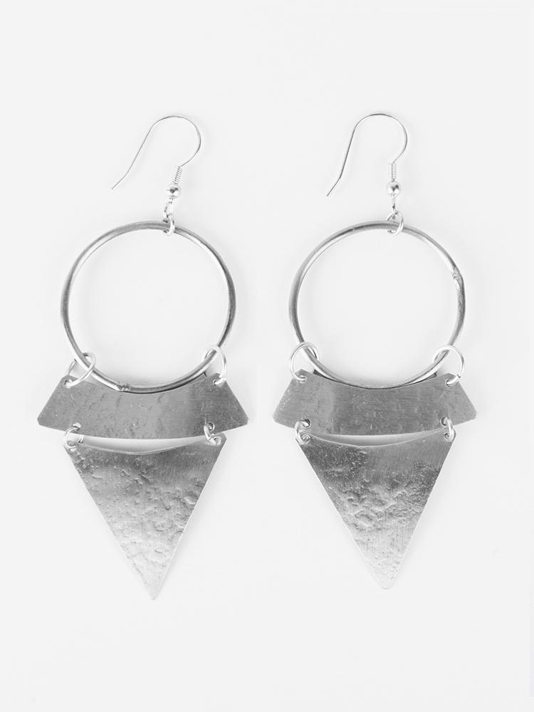 Stacked Sunra Earrings Silver