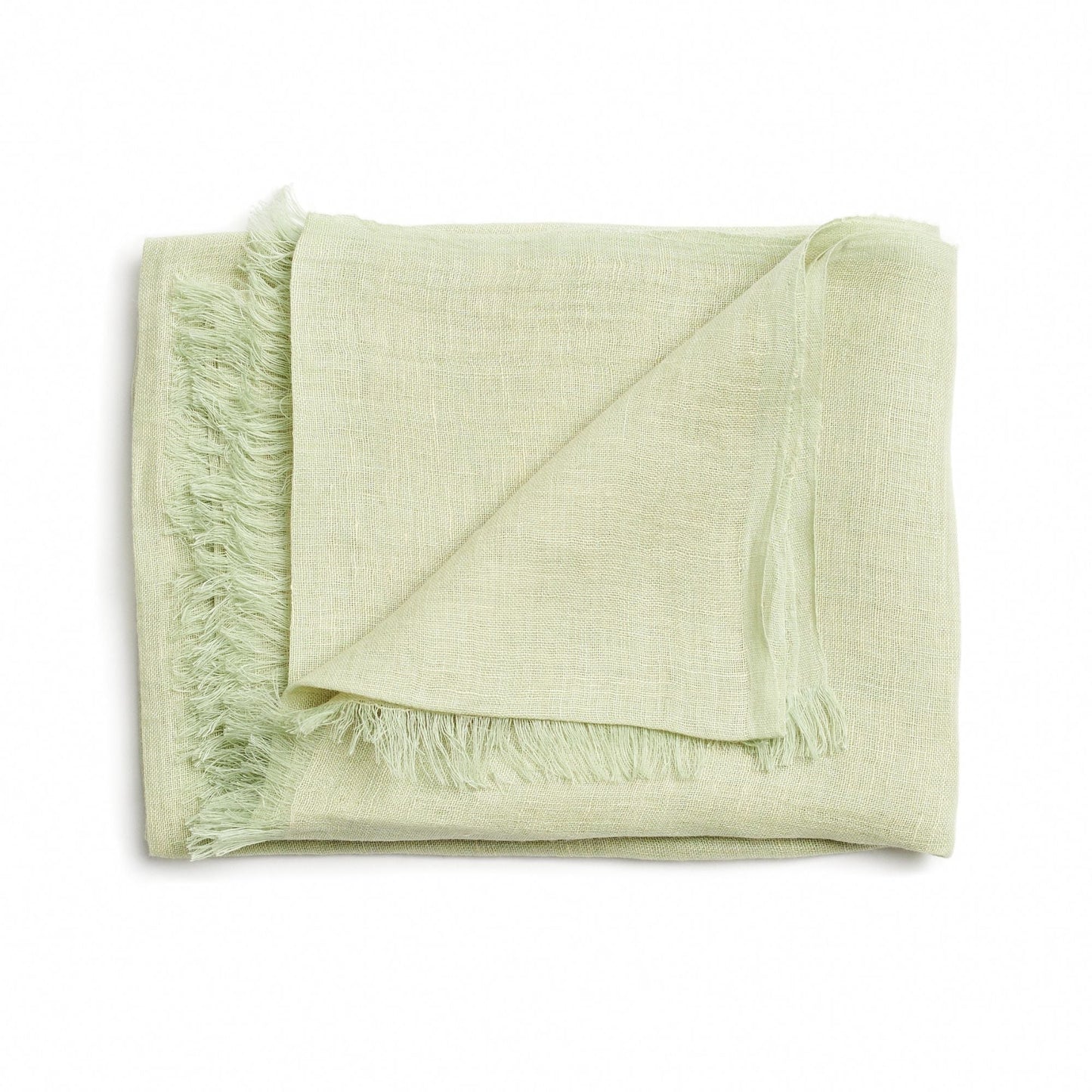 Oat Beige Neutral Hand Woven Soft Linen Silk Scarf