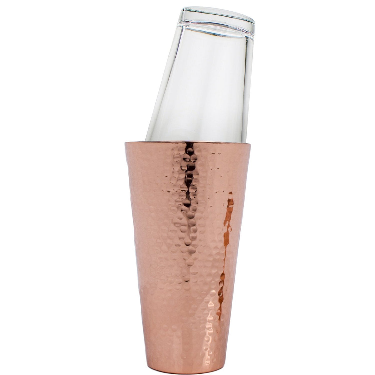Prince of Scots Professional Hammered Copper Boston Style Cocktail Shaker