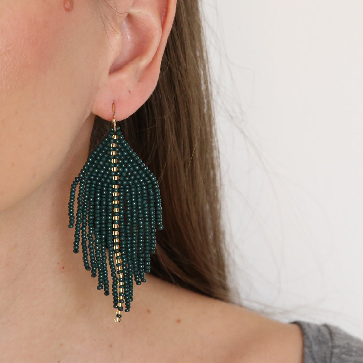 Raya Olive Earrings