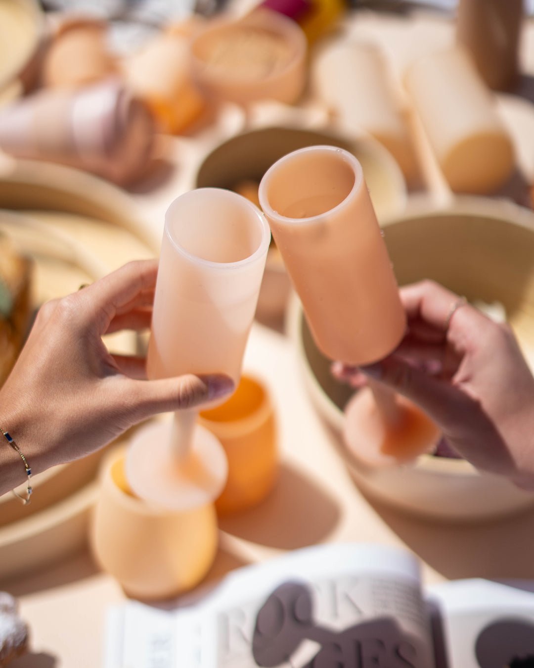 wheat + oat | seff | silicone unbreakable champagne flute