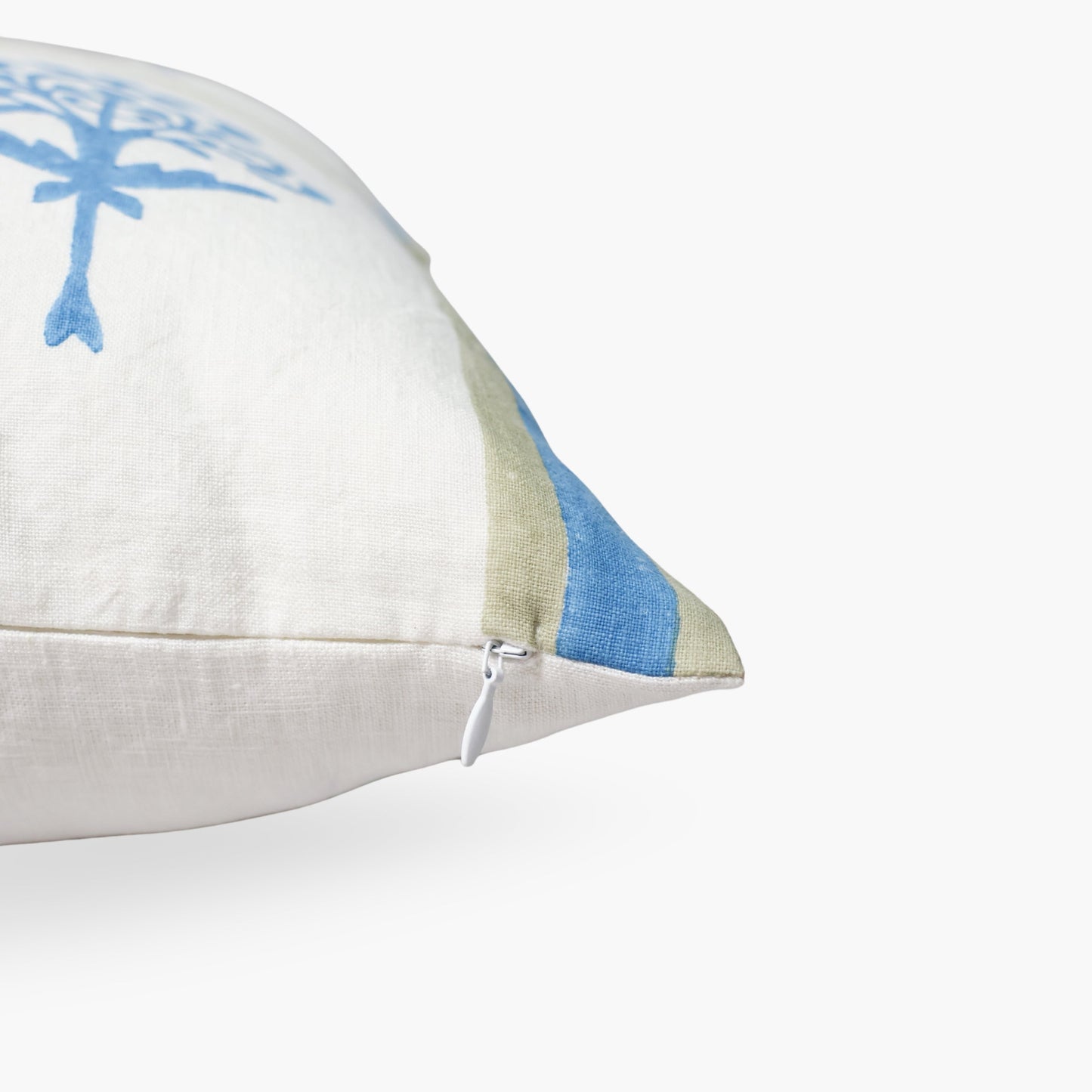 Ira - Pure Linen Throw Pillow Cover - Cornflower Blue