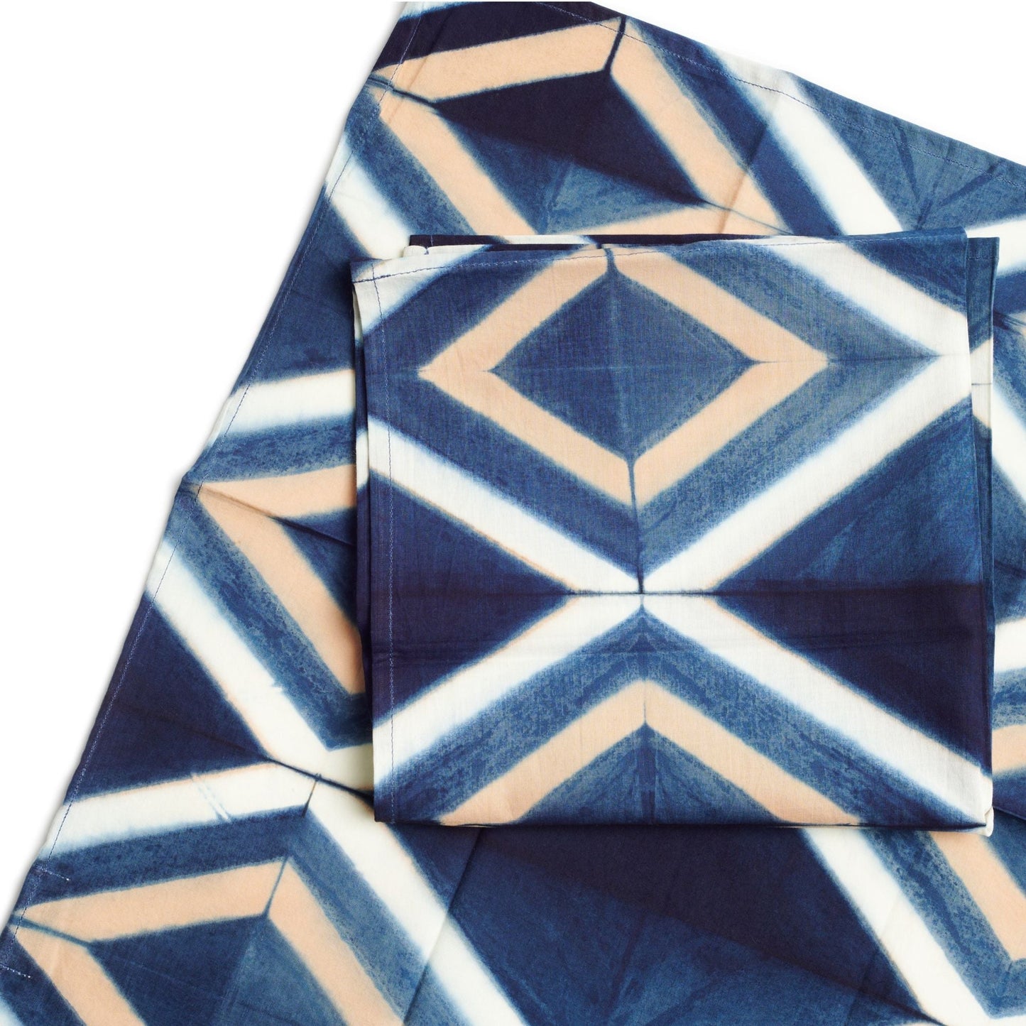 Tisa Hand Crafted Shibori Print Cotton Table Napkin ( set of 4 )