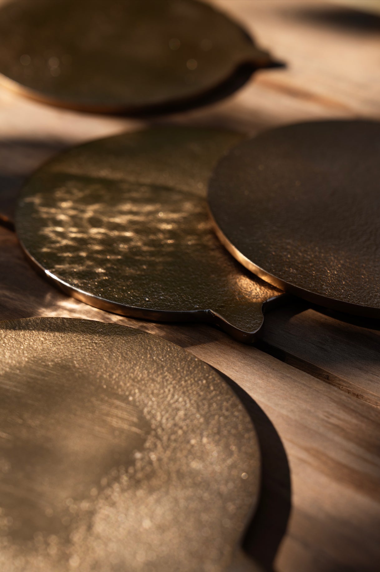Stinson Antique Brass Coasters - Set of 6