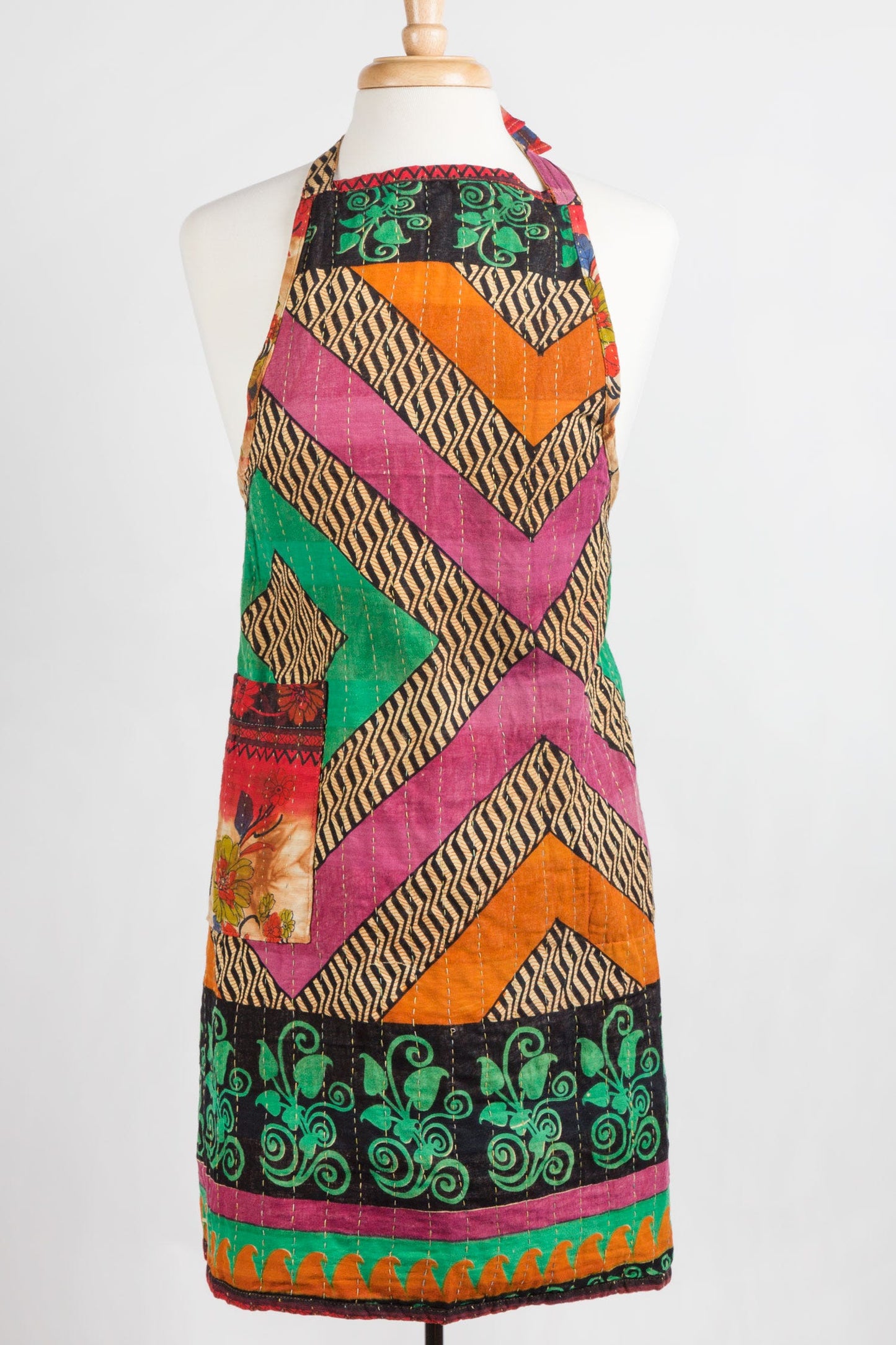 Upcycled Sari Apron