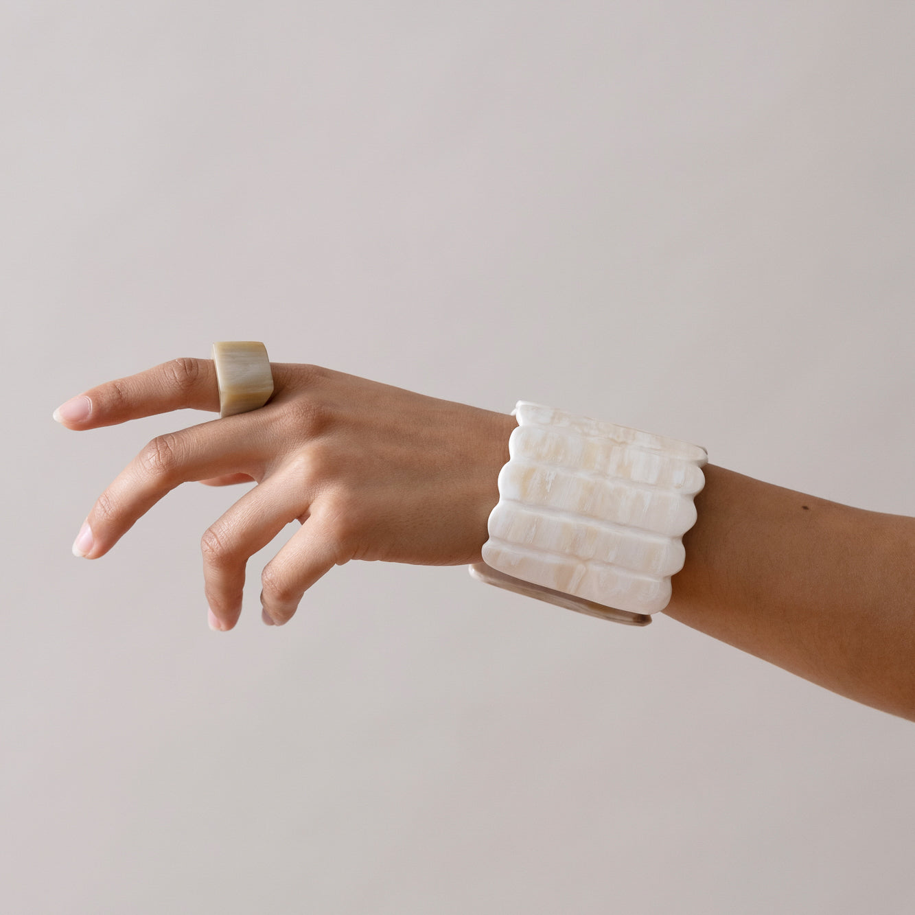 Scalloped Cuff Bracelet - SAMPLE