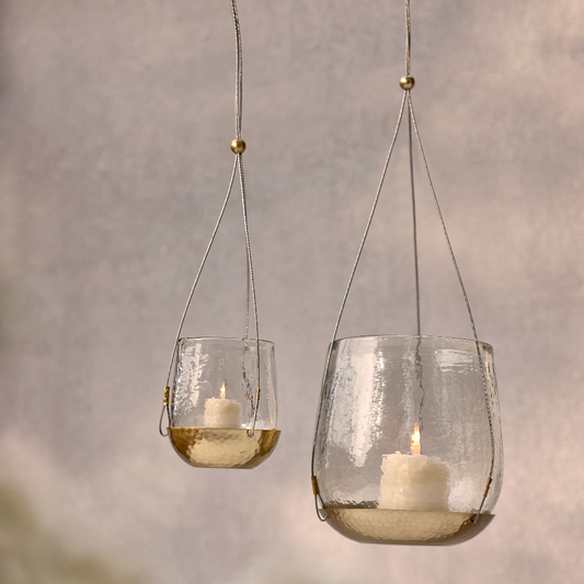 Pebbled Hanging Lantern