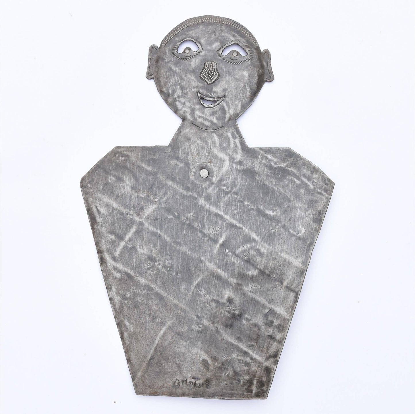 Whimsical Haitian Metal Jewelry Stand – Handmade Figure