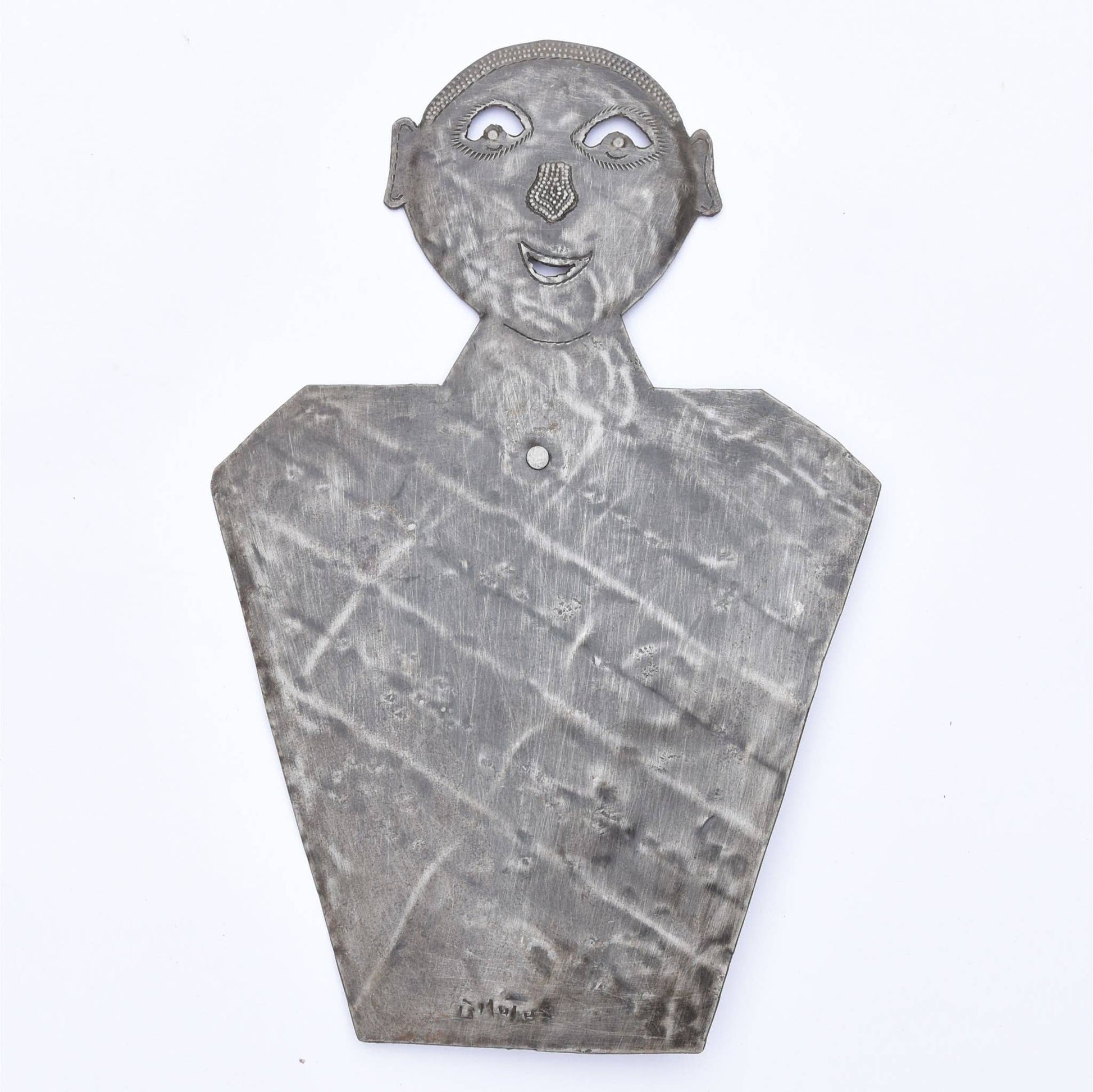 Whimsical Haitian Metal Jewelry Stand – Handmade Figure