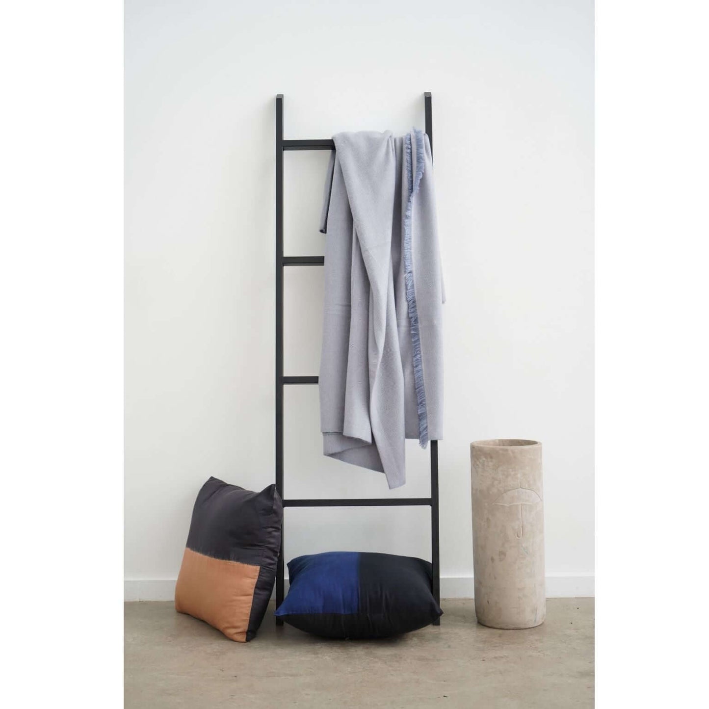 Boro Blue Handwoven Merino Throw
