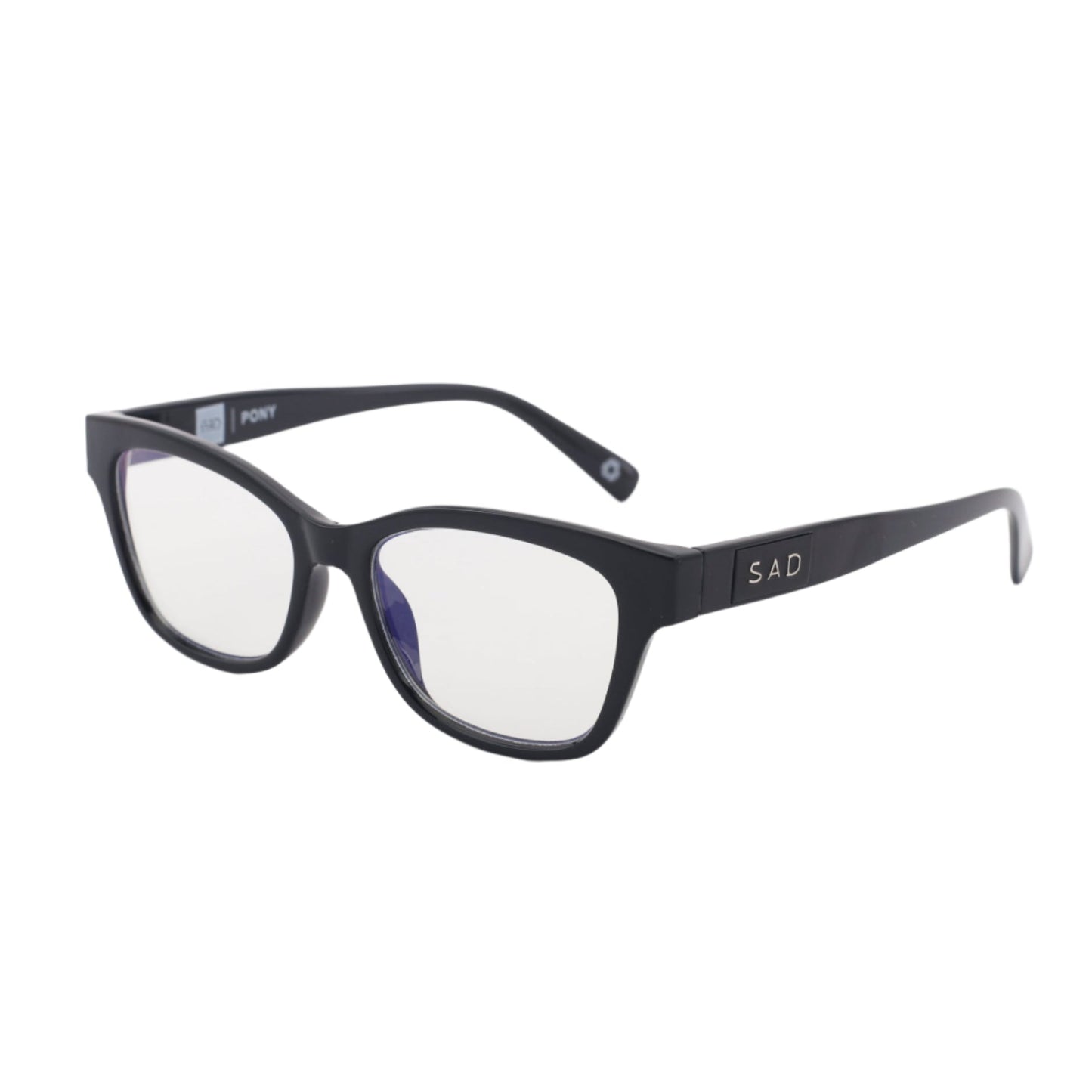 Pony // Gloss Black [Clear Lens / Blue Light Blocking]