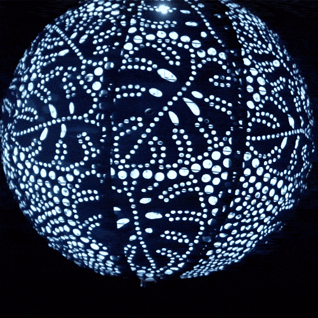 Soji Stella - Monstera - 12" Solar Lantern