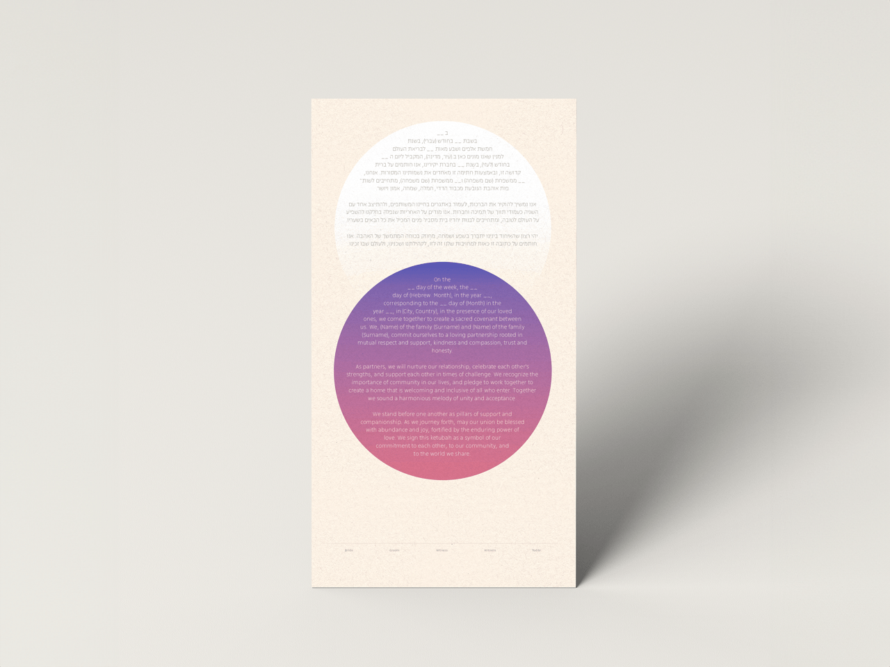 Circles Ketubah