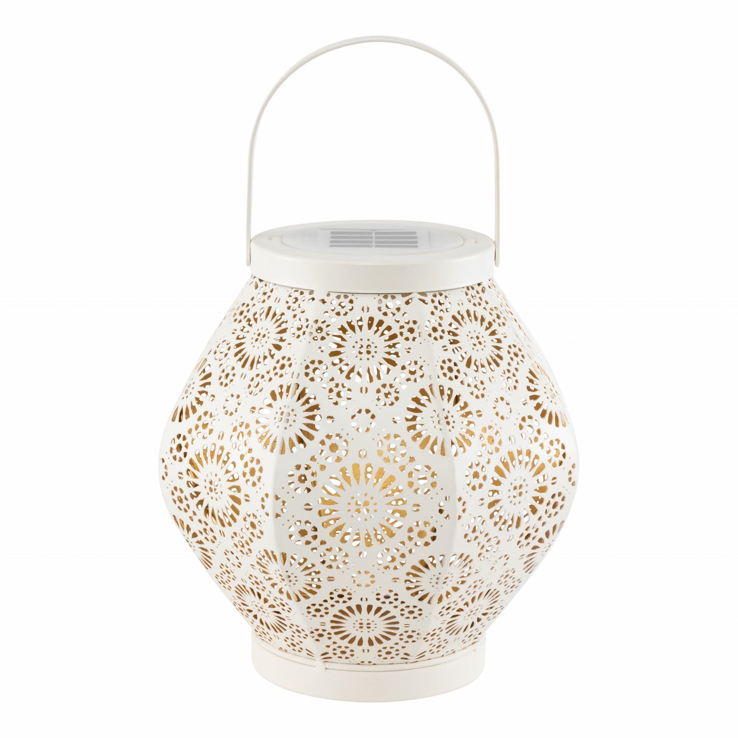 Metal Daisy Solar Lanterns - 2-Pack