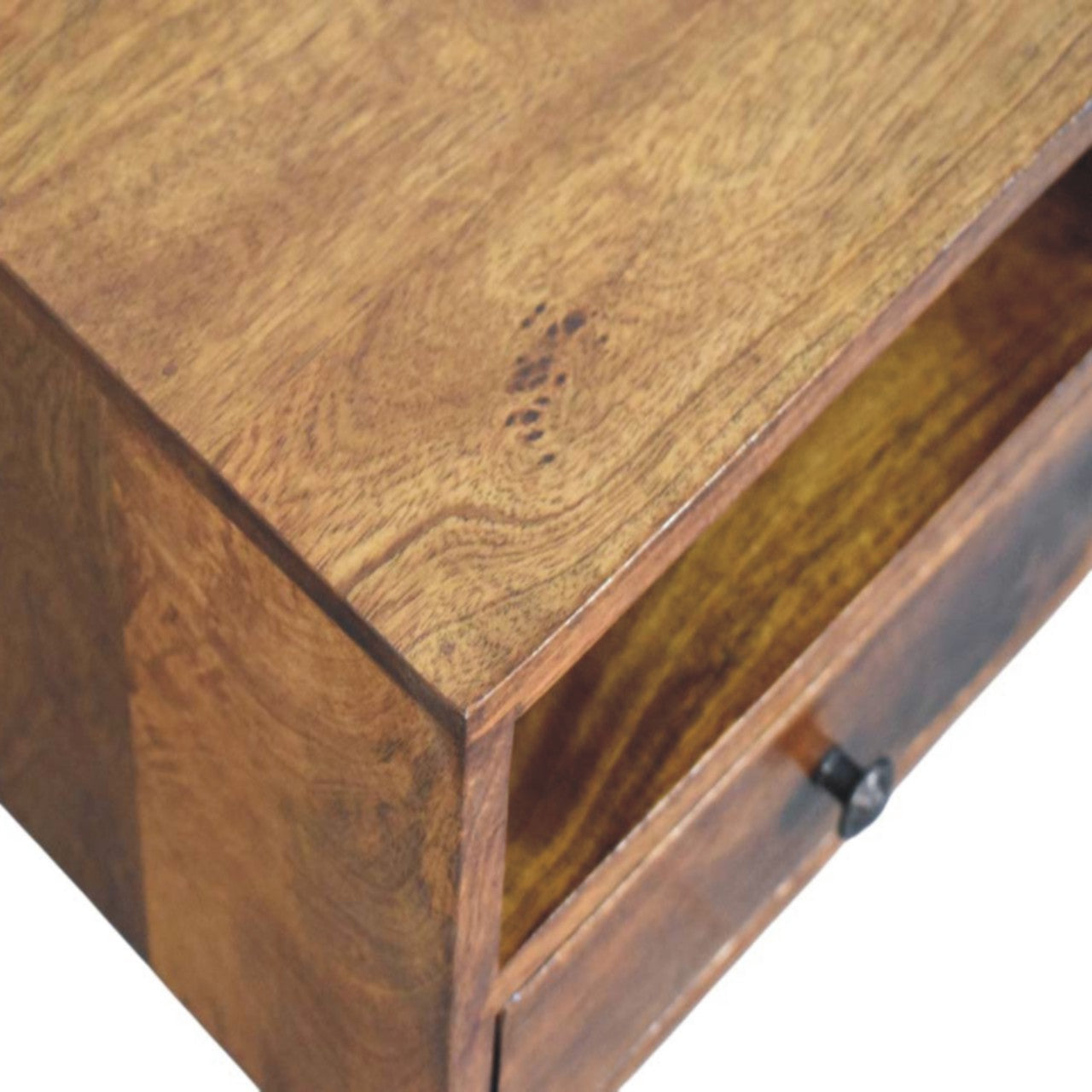 Solis 1-Drawer Chestnut Wall-Mounted Nightstand