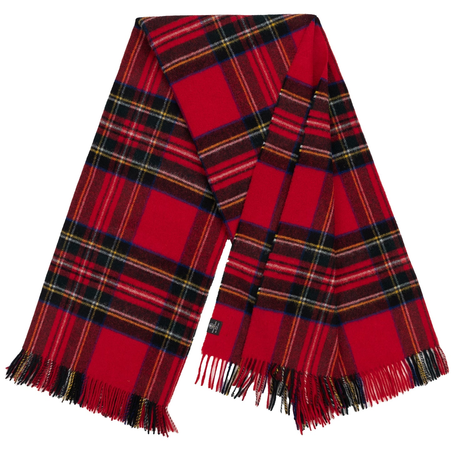 Highland Tweeds Shetland Lambswool Throw - Royal Stewart