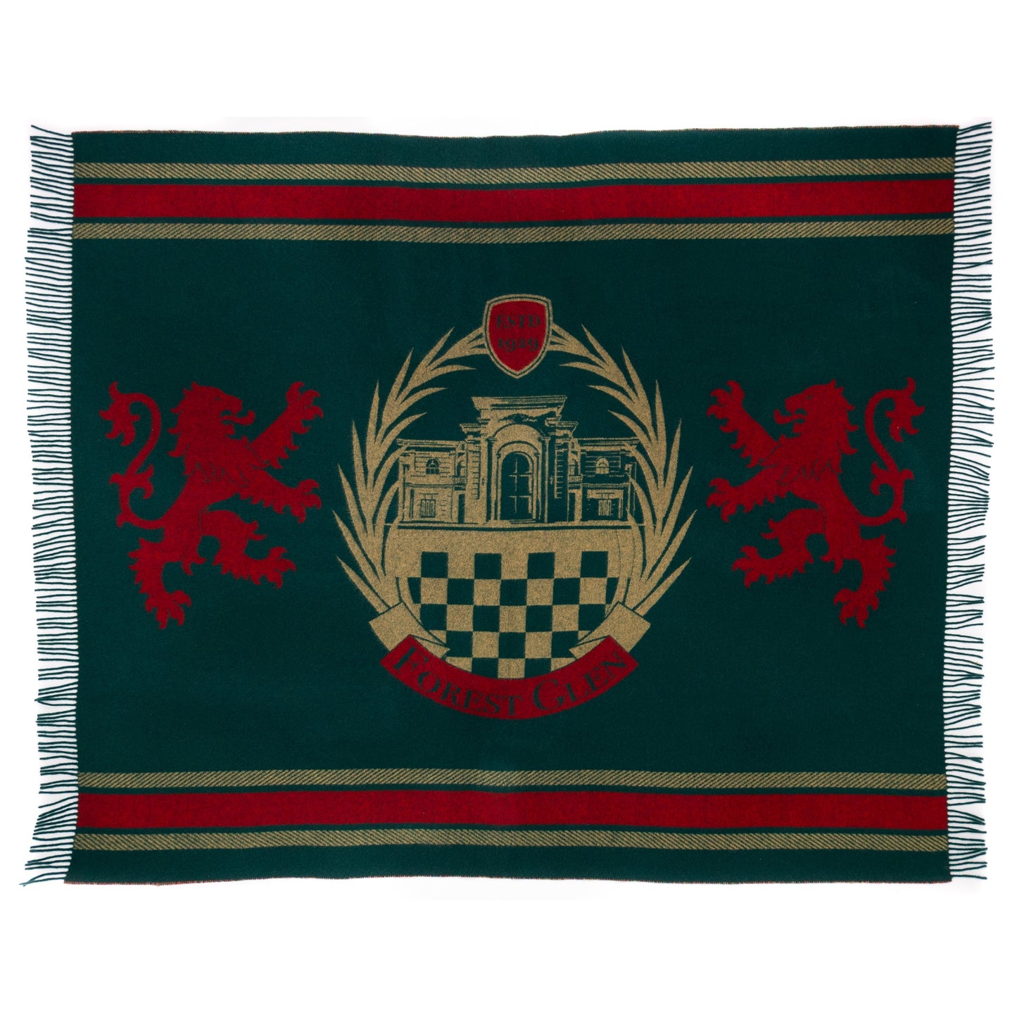 The Forest Glen Club Throw – Extra-Fine Italian Merino Wool