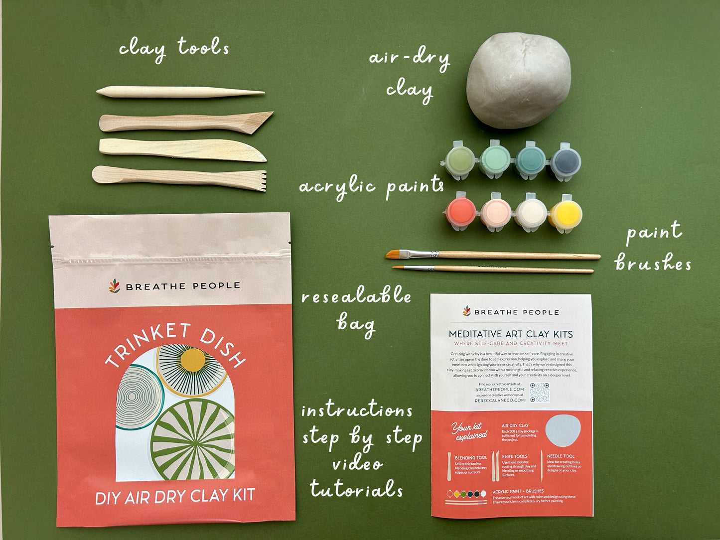 Trinket Dish Air Dry Clay Kit
