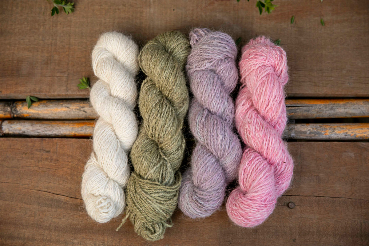Handspun Alpaca Yarn Naturally Dyed