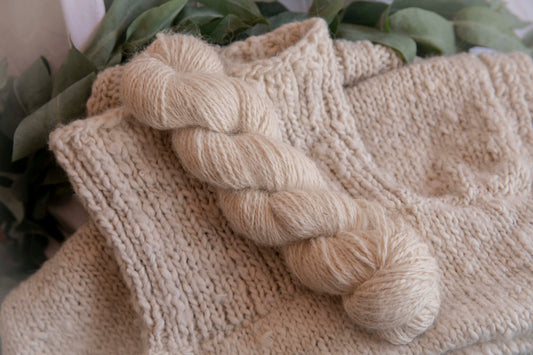 Handspun Alpaca Yarn - Undyed