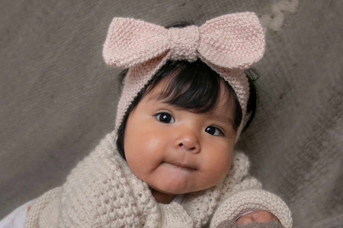 Muku Knit Baby Bow Headband
